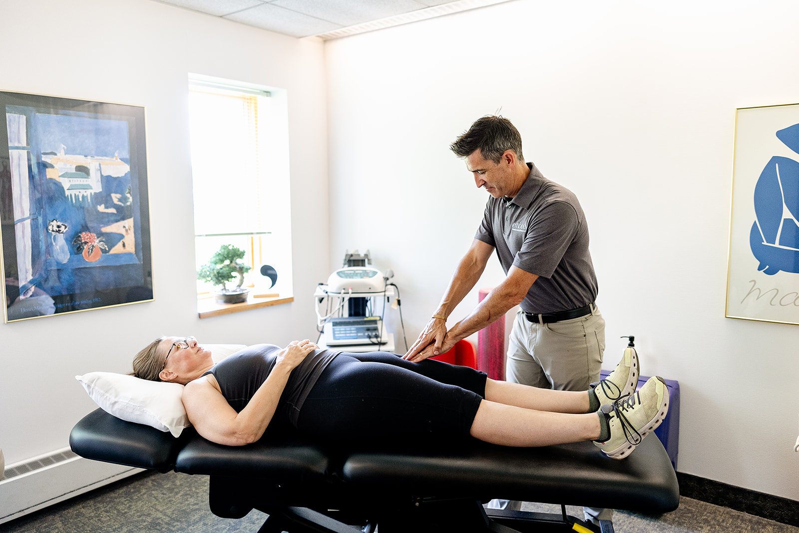 Minnetonka physical therapy clinic treatment room